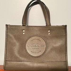 Coach Olive Green Leather Shoulder Bag